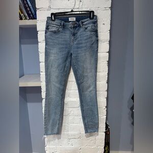 Pistola Ankle Skinny Scissor Cut Hem Denim Jeans Medium Wash‎ Ladies